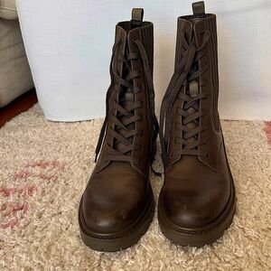 Green Sam Edelman combat boots!